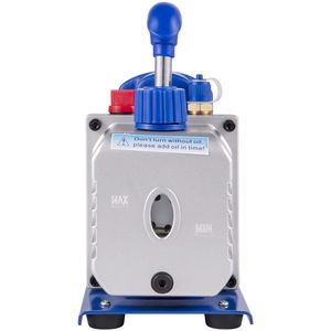 Bomba de Vacío de Aire de Una Etapa de 1/4HP y 3CFM, Kit de Piezas para Sistemas HVAC, Manómetro de CA con Válvula de Llenado para R12, R22, R410a y A/C - Product Image 4