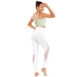 Pantalones de Yoga de Malla Sólida para Mujer |   Leggings Deportivos Transpirables de Cintura Alta y Secado Rápido al por Mayor - Product Image 6