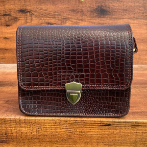 2024 nouveau motif Crocodile luxe en cuir véritable sac à main de haute qualité en cuir pleine fleur sac à bandoulière à la mode femmes sac - Product Image 2