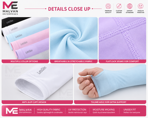 Mangas Protectoras para Brazos de Primera Calidad, Paquete de 2, Transpirables, Protección Solar UV, Unisex, para Correr, Pescar - Product Image 4