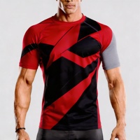 Camiseta de Compresión Green Gold Circuit Eagle para Hombre, Manga Corta, Secado Rápido, Protección UV, Estampado por Sublimación, Top Deportivo