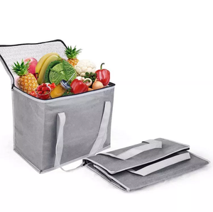 Denisa — sac à Lunch isotherme en aluminium, vente en gros, OEM, livraison d'aliments frais, pour épicerie, sac glacière - Product Image 2