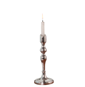 Best Selling High Quality Aluminium Candle Stand for Home Decor Candle Holder Silver Nickel Finished Casted Handmade Customized - Product Image 2