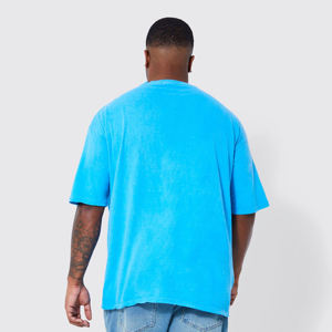 T-shirt imprimé en relief 100% coton pour homme, design de logo personnalisé, manches courtes, col rond de luxe, t-shirt imprimé en relief pour homme - Product Image 4