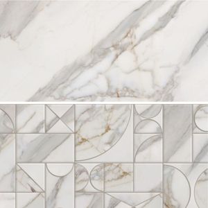 Carrelage mural en céramique blanc brillant élégant 300x600, style minimaliste pour la décoration de bureaux d'entreprise modernes et d'espaces commerciaux - Product Image 2
