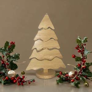 Ornements de Noël en bois peints à la main, créatifs, réutilisables, modernes, personnalisables, pour la maison, le salon, Noël - Product Image 2