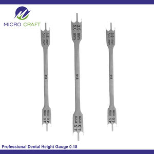Jauge de hauteur dentaire professionnelle en acier inoxydable 0,18 mm – Instruments personnalisés réutilisables de haute qualité – Fabricant Sialkot Pakistan - Product Image 4