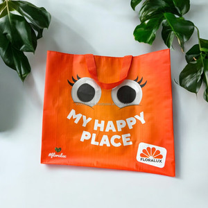 Bolso de compras de diseño personalizado, bolso de viaje reutilizable de laminación amigable con el supermercado con mango de algodón a la moda, tejido - Product Image 2