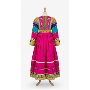 Traditional Multi Color Tribal Ethnic Vintage Afghan Kuchi Dress Embroidered <b>Wedding</b> Dress Anti-Wrinkle Afghan Kuchi Dress - Product Image 3