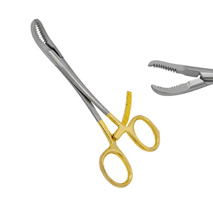 Pinzas Quirúrgicas para Sujeción de Huesos DETAIN IMPEX, Acero Inoxidable, Diseño Curvo con Trinquete, Clase II, Instrumento Manual, Certificado CE - Product Image 1