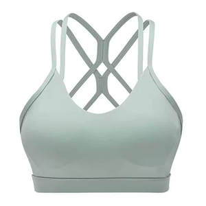 Soutien-gorge de sport grande taille pour femme, maintien élevé, tissu élastique respirant, séchage rapide, écologique, rembourré, confort optimal pour la course à pied - Product Image 1
