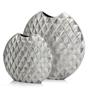 Sophisticated Metal Floral Vase Luxury Decorative Accent Perfect For Hotel Lobby Living Room <b>Table</b> Display Arrangement - Product Image 3
