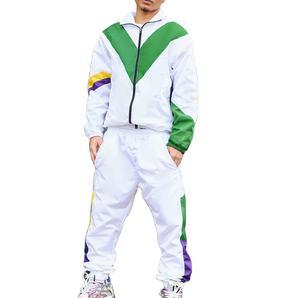 Ensemble de survêtement surdimensionné personnalisé pour l'extérieur, pantalon de survêtement en nylon, ensemble de jogging, coupe-vent, survêtement en nylon pour hommes - Product Image 1