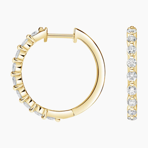 Bague éternelle complète à griffes partagées avec diamants taille ronde - Product Image 2