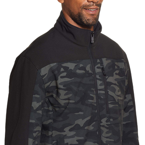 <b>Men</b> Softshell Jacket Camouflage Outdoor Jacket Zip Up Windbreaker Coat Lightweight Tactical Casual Sportswear Jacket with Pocket - Product Image 5