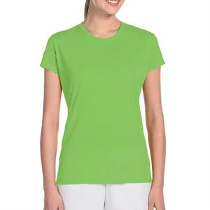 Camiseta con estampado gráfico y eslogan para mujer, camiseta ajustada de algodón elástico para mujer, camiseta informal de jersey suave para mujer - Product Image 6