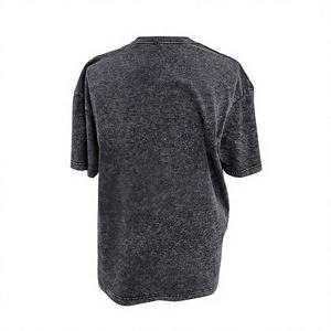 [OEM] T-shirt surdimensionné pour homme en coton délavé, motif tigre bleu, style vintage - Product Image 2