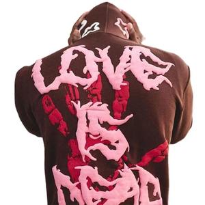 Sublimation personnalisée imprimée de haute qualité hommes sweats à capuche fermeture éclair complète manches longues coton polaire respirant à capuche toutes tailles - Product Image 2