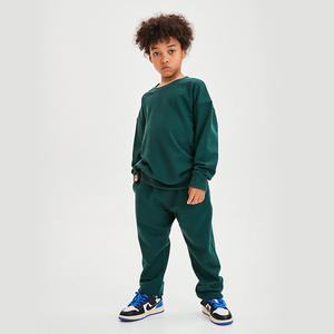 High Quality Kids <b>Plain</b> Pullover <b>Sweatshirt</b> Custom Logo Clothes Family Matching Crewneck <b>Sweatshirts</b> - Product Image 4