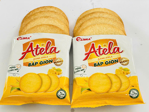 Oferta Especial: Galletas de Maíz Atela Savory 150g, Bocadillos Aperitivos para Fiestas, Suministro al por Mayor, Fábrica en Vietnam, OEM, ODM - Product Image 1