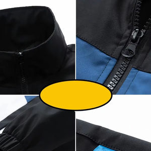 Conjunto Deportivo de Invierno 2026 Personalizado al por Mayor, Chaqueta Cortavientos con Bloques de Color y Forro Polar de Alta Calidad, Pantalones Deportivos - Product Image 5