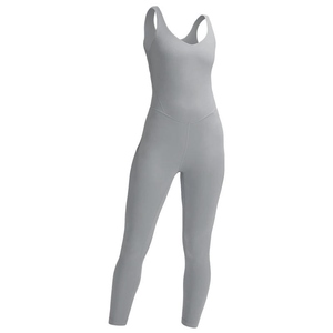 Mono deportivo de nailon para mujer LEA, de una pieza, doble cara, para yoga, con tacto cepillado efecto segunda piel, pantalón largo y chaleco ajustado - Product Image 4