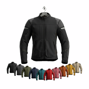 เสื้อแจ็คเก็ตมอเตอร์ไซค์ผ้าคอร์ดูรอยคุณภาพสูงแบบสั่งทำพิเศษ เสื้อผ้าป้องกันแบบสั่งทำ แขนยาว บุแผ่นรองรับแรงกระแทก เสื้อแจ็คเก็ตสำหรับขี่มอเตอร์ไซค์ - Product Image 1