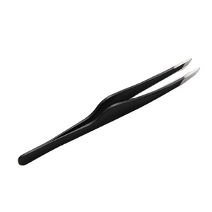 Pinzas de Cejas Inclinadas de Acero Inoxidable Tipo Espada, Set de Pinzas para Cejas y Pestañas - Product Image 1