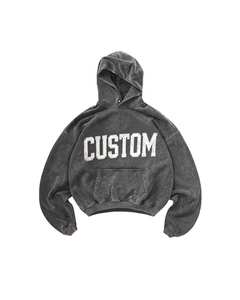 Sweat-shirt en molleton de coton surdimensionné avec logo personnalisé pour homme - Product Image 2