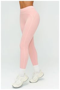 High Waist Knitted Solid Color <b>Leggings</b> Stretch Breathable Soft Comfortable Sporty Full Length Women's Activewear All Seasons - Product Image 3