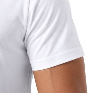 <b>White</b> Men's Cotton Crewneck <b>Tee</b> Short Sleeve Casual Top Lightweight Everyday Clothing Custom Blank T-Shirt Factory Wholesale - Product Image 3