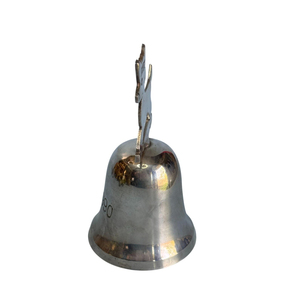 Campana Colgante de Latón Pulido Plateado, Tamaño y Forma Personalizados, Campana Metálica de Alta Calidad para Suministros al por Mayor a Bajo Precio - Product Image 1