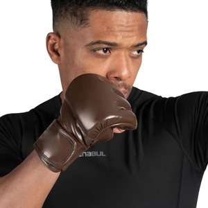 Guantes de MMA de Medio Dedo de Cuero de Primera Calidad, Impermeables, Transpirables y Ligeros para Boxeo, Kickboxing, Entrenamiento Físico para Adultos - Product Image 6