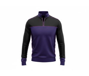 Custom Athletic Quarter Zip <b>Jacket</b> – OEM ODM Manufacturer for <b>Men</b> Women Youth Sportswear Quick Dry Team <b>Pullover</b> - Product Image 3