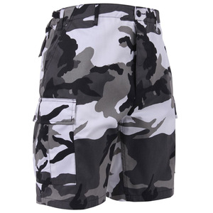 Shorts cargo camouflage pour homme, séchage rapide, tissu Oxford, taille mi-haute, fermeture boutonnée, style décontracté, poches - Product Image 1