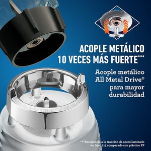 Licuadora Oster Original de 3 Velocidades con Jarra de Vidrio de 5 Tazas y Acabado Cromado Resistente - Product Image 4