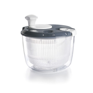 Centrifuga per insalata di grande capacità con coperchio e maniglia per verdure fresche e ortaggi. - Product Image 1
