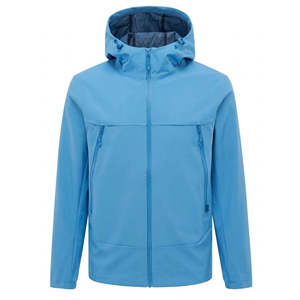 Veste softshell à capuche pour homme, imperméable, écologique, pour l'extérieur, personnalisée |   Veste imperméable coupe-vent pour la randonnée - Product Image 2