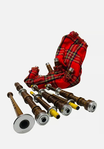 Baguettes écossaises pour enfants en bois de rose naturel, couleur unie, avec impression de logo personnalisé - Prêtes pour l'entraînement et la performance - Product Image 2