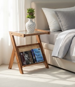 Durable Wooden Side Table Made From Premium Quality Solid Timber For Elegant Indoor Furniture Collections - Product Image 2