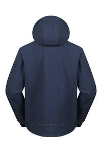 Chaqueta Softshell para Hombre, Impermeable, Cortavientos, Transpirable, Forrada de Forro Polar, para Senderismo al Aire Libre, Deportes de Otoño, Ropa de Trabajo, con Capucha, Delgada - Product Image 4