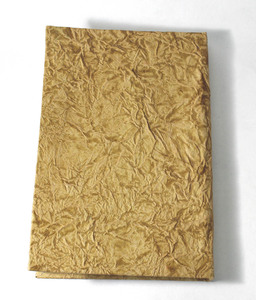 Handmade Recycled Cotton Paper Hard Cover <b>Diary</b> Notebook 48 Sheets Beautiful Light Brown/Khaki Leather Finish Fancy Leather Gift - Product Image 4