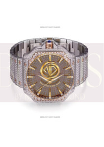 Montre unisexe de luxe en acier inoxydable avec mouvement mécanique ETA, sertie de diamants Moissanite de qualité supérieure, style Hip Hop, pierres VVS, étanchéité 5 ATM - Product Image 2