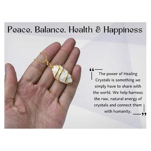 Pendentif en scolecite quartz brut enveloppé à la main - Bijoux en pierre précieuse de qualité supérieure Feng Shui en provenance d'Inde - Product Image 4