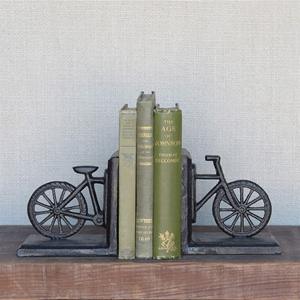 Wooden Book End with Bicycle Showpiece for Home Decor Office Table Bookshelf Decorative <b>Bookend</b> - Product Image 4