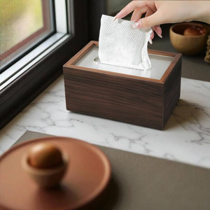 Caja de Madera Clásica para Servilletas y Pañuelos - Duradera, Hecha a Mano, Ecológica con Diseño Personalizado por Perfect Enterprises - Product Image 3