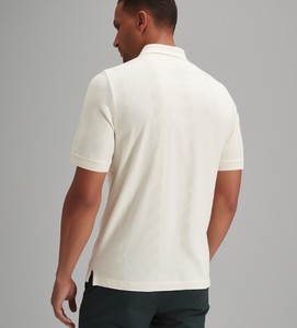 Men's Short Sleeve Knitted Cotton Polo Shirt Solid Color Casual Breathable Regular Fit <b>White</b> - Product Image 1