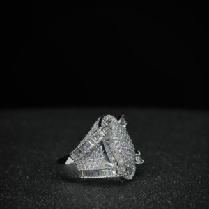 Classic Moissanite Diamond <b>Mens</b> Engagement <b>Ring</b> 925 <b>Silver</b> Round Brilliant Cut Wedding <b>Ring</b> <b>For</b> <b>Men</b> by Phoenix Enterprise - Product Image 5