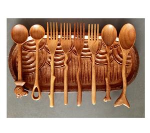 Fábrica de Vietnam, utensilios de cubiertos de madera de 15cm a 30cm de largo para fiesta en casa, boda, restaurante, utensilios de cocina elegantes y decoración - Product Image 1