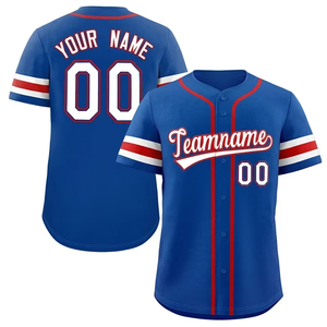 Hot Quality <b>Custom</b> Jersey Baseball <b>Softball</b> Sports Shirts Unisex Clothing Sublimated Embroidery Printed Breathable Quick Dry - Product Image 3